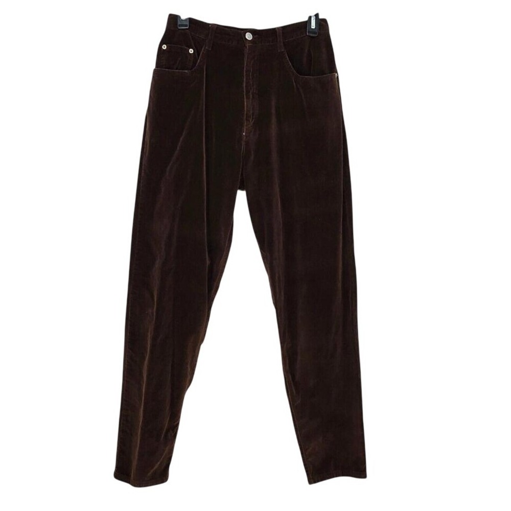 Regatta Jeans‎ Womens Size 8 Brown Velour Tapered Leg 5 Pocket 100% Cotton